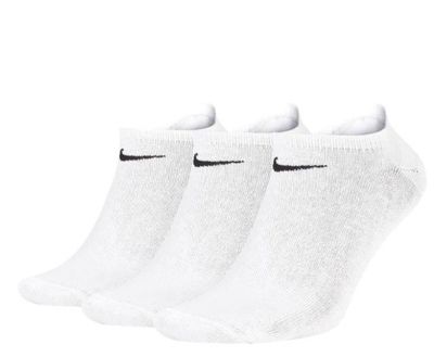 Nike White Ankle Socks 3-Pack 8-11